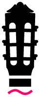 guitar headstock logo
